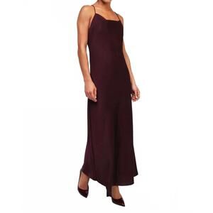NEW DIXIE sienna cowl neck slip dress in burgundy